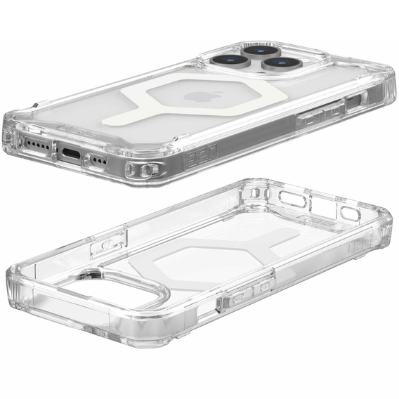 Etui Urban Armor Gear do iPhone 15 Pro, Plyo MagSafe, przezroczyste / białe