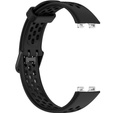 Pasek Silikonowy do Huawei Band 8 / Huawei Band 9 / Huawei Band 10, z dziurkami, Czarny