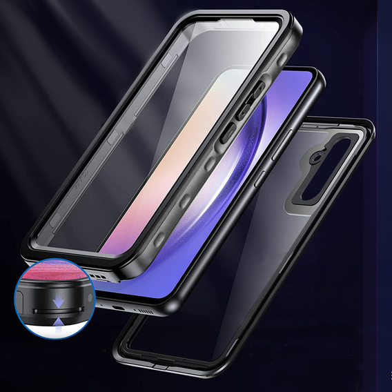 Etui Wodoodporne IP68 do Samsung Galaxy A54 5G, czarne