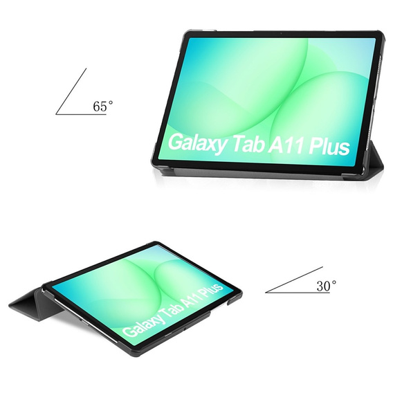 Etui z klapką do Samsung Galaxy Tab A11+/A9+, Smartcase, czarne