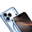 Etui do iPhone 17 Pro, Electro MagSafe, niebieskie + Smycz