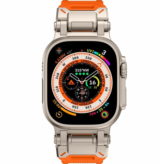 Pasek ERBORD ProTech do Apple Watch 1/2/3/4/5/6/7/8/9/10/11/SE Ultra 1/2/3 42/44/45/46/49mm, Pomarańczowy