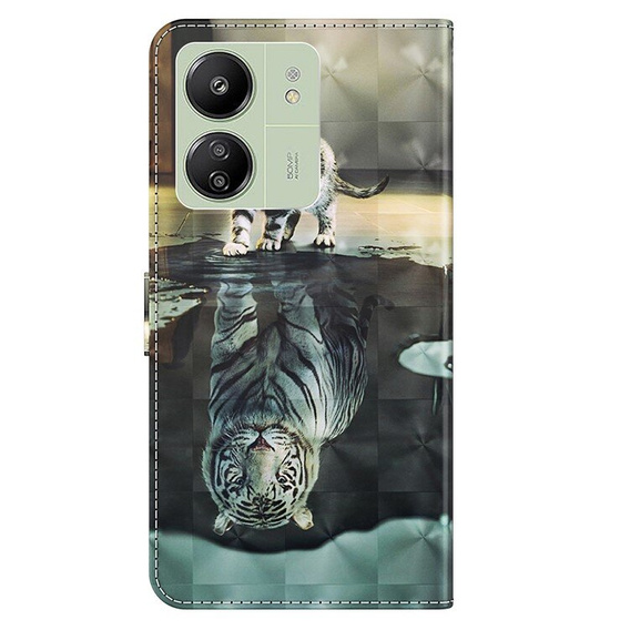 Etui z klapką do Xiaomi Redmi 13C / Poco C65, Wallet, Cat & Tiger
