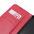 Etui z klapką do Oppo A79 5G, Crazy Horse Wallet, czerwone
