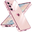 Etui do Samsung Galaxy S25 FE, Electro heart, różowe rose gold