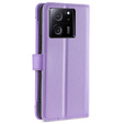 Etui z klapką do Xiaomi 13T / 13T Pro / Redmi K60 Ultra, Wallet Zipper Pocket, fioletowe