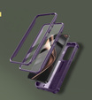 Etui pancerne do Samsung Galaxy S25, Dexnor Full Body (Two Frames), fioletowe