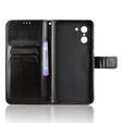 Etui z klapką do OnePlus Nord CE5, Crazy Horse Wallet, czarne