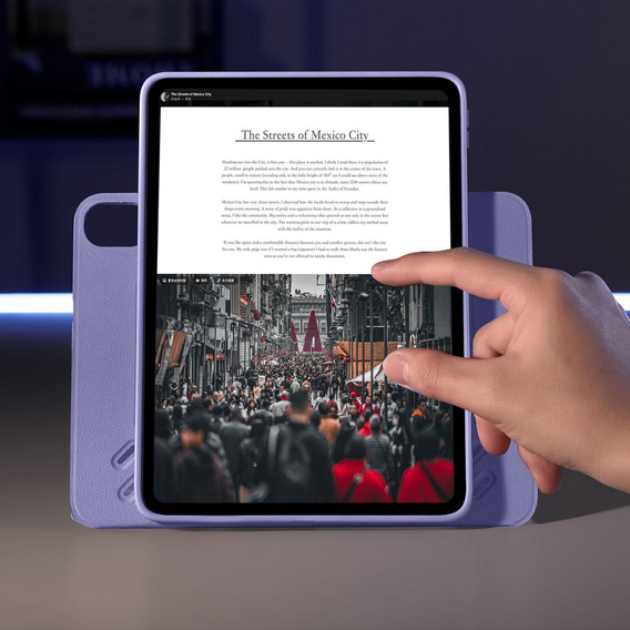 Etui do iPad Air 11" 2025/2024 (7/6 gen.) / Air 10.9" 2022/2020 (5/4 gen.), ESR Shift Magnetic, Fioletowe
