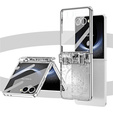 Etui do Samsung Galaxy Z Flip7 5G, Mechanical Legend, srebrne