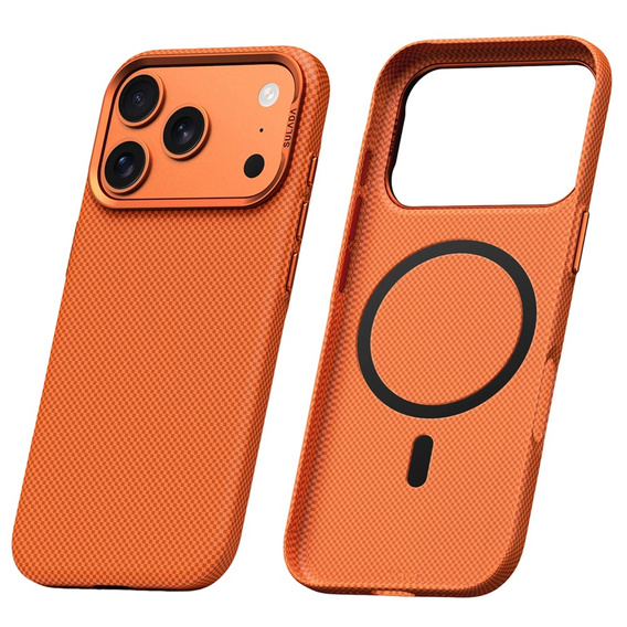 Etui SULADA do iPhone 17 Pro z MagSafe – pomarańczowe