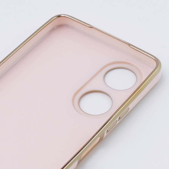 Etui do Oppo A58 4G, Glamour CamShield, różowe rose gold