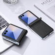 Etui Dux Ducis Bril Series do Samsung Galaxy Z Flip7 5G – czarne, skórzane