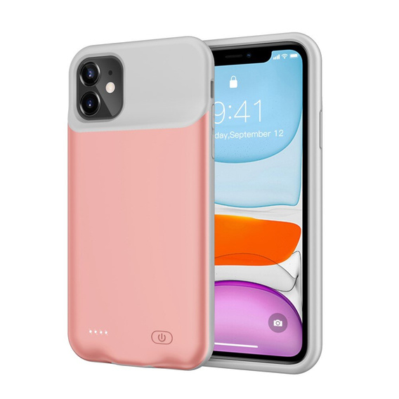 Etui z Baterią 6500mAh do iPhone 11, Rose Gold