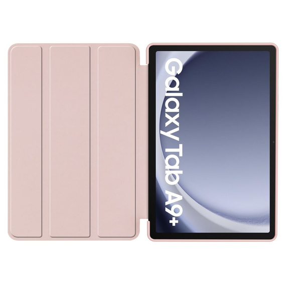 Etui Tech-Protect do Galaxy Tab A9+ Plus 11.0 X210/X215/X216, Smartcase, Marble, różowe