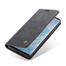 Etui CASEME do Huawei P30 Pro, Leather Wallet Case, czarne