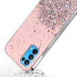 Etui do OPPO Reno 5 5G, Glittery, różowe