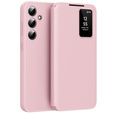 Etui do Samsung Galaxy A56 5G – Smart View z kieszenią na kartę, różowe
