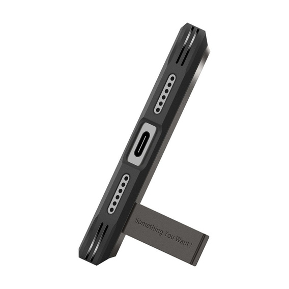 Etui Spigen do iPhone 17 Pro, Tough Armor T Mag MagSafe, Gunmetal