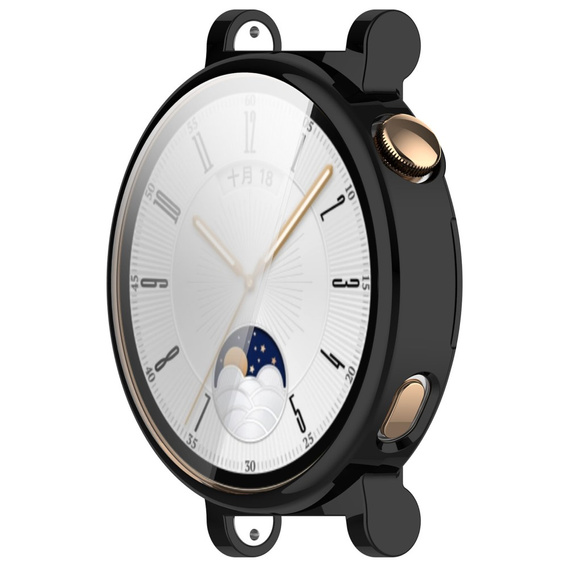2w1 Etui z Osłoną na ekran do Huawei Watch GT 4 41mm, Czarne
