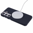 Etui do Samsung Galaxy S25, Carbon Fiber MagSafe, czarne