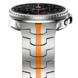Bransoleta do Samsung Galaxy Watch 8 / 8 Classic, Tytanowa / Pomarańczowa