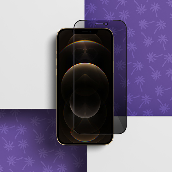 Szkło Hartowane Prywatyzujące Shy Palm do iPhone 12 Pro Max