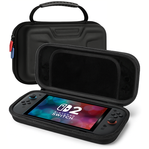 Etui ochronne do Nintendo Switch 2 – Bezpieczne i funkcjonalne rozwiązanie w podróży - czarne