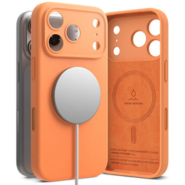 Etui Ringke do iPhone 17 Pro Max, Silicone Magnetic MagSafe, Tangerine