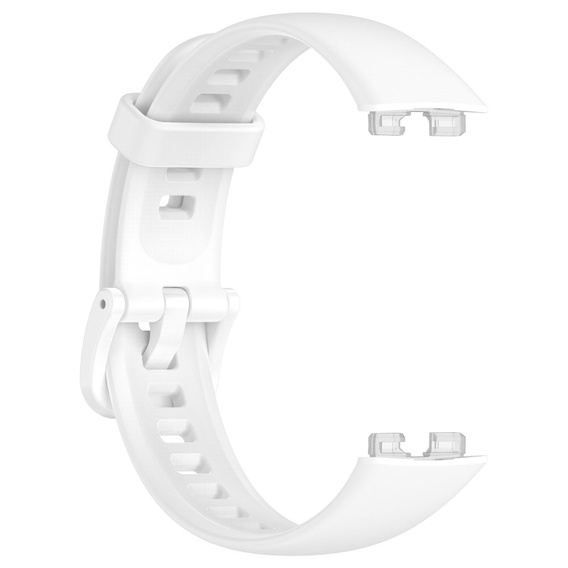 Pasek Silikonowy do Huawei Band 8 / Huawei Band 9 / Huawei Band 10, Biały