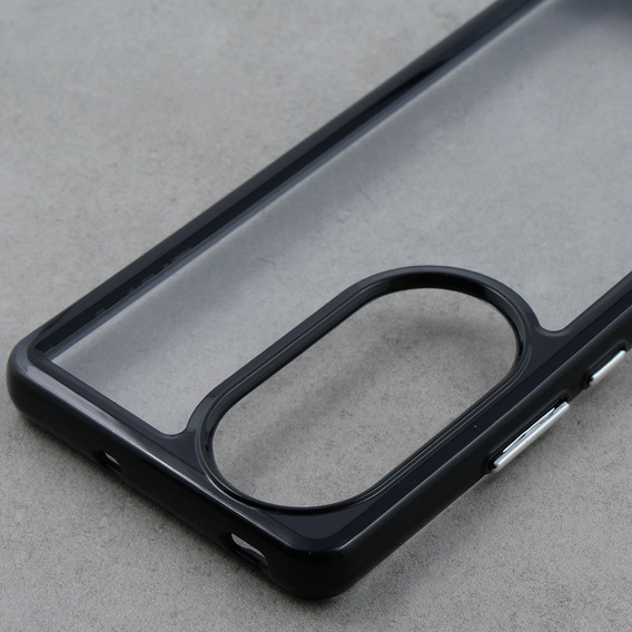 Etui do Oppo Reno 10 / 10 Pro, Fusion Hybrid, przezroczyste / czarne