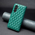 Etui z klapką do Samsung Galaxy A56 5G, Wallet, BINFEN COLOR, zielone