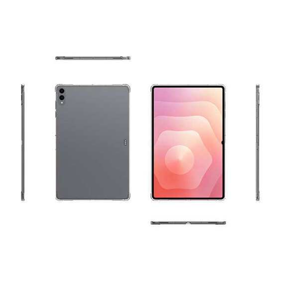 Etui do Samsung Galaxy Tab S11 Ultra, Silikonowe, przezroczyste