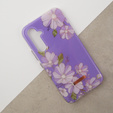 Etui do Samsung Galaxy A54 5G, Suritch Full Body Flowers, fioletowe