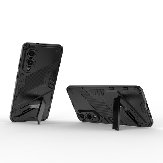 Etui do Samsung Galaxy S25 Edge, Military kickstand, czarne