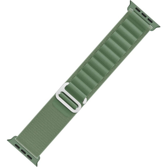 Pasek Nylonowy do Apple Watch 1/2/3/4/5/6/7/8/9/10/11/SE Ultra 1/2/3 42/44/45/46/49mm, Zielony