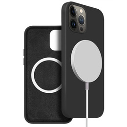 Etui do iPhone 13 Pro, Silicone MagSafe, czarne