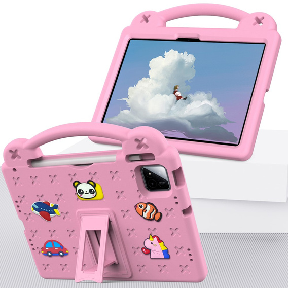Etui do Xiaomi Pad 7 / 7 Pro, Cute Patterns, z podstawką, różowe