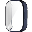 2w1 Etui Silikonowe z Osłoną na Ekran do Xiaomi Redmi Watch 3, Granatowe