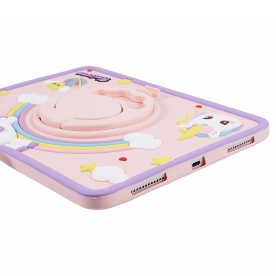 Etui do iPad 11" 2025 A16 (11 gen.) / iPad 10.9" 2022 (10 gen.), dziecięce, Unicorn, różowe
