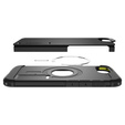 Etui Spigen do iPhone 16E, Tough Armor Mag MagSafe, czarne + Szkło Hartowane 9H