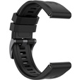 Pasek Silikonowy QuickFit 20mm do Garmin Fenix 5S/6S/7S/ 8 43mm, Czarny