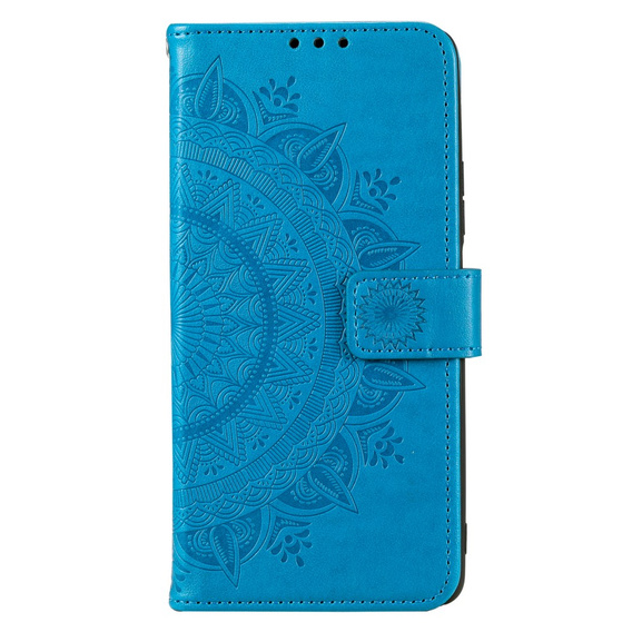 Etui z klapką do Motorola Moto G73 5G, Mandala, niebieskie