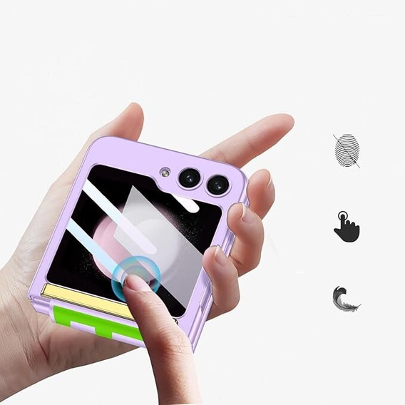 Etui do Samsung Galaxy Z Flip7 FE / Z Flip6, Strap Cover, fioletowe