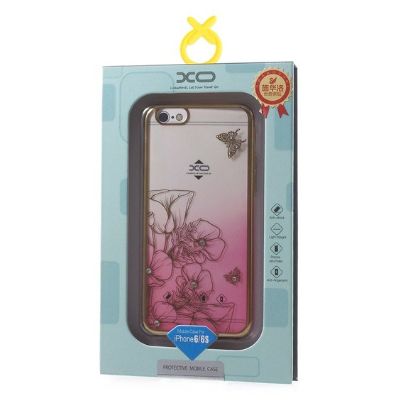 Etui do iPhone 6s / iPhone 6, Pink / Flower&Butterfly