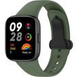Pasek Silikonowy do Xiaomi Redmi Watch 3, Zielony / Czarny
