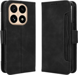 Etui z klapką do Xiaomi 15T, Card Slot, czarne