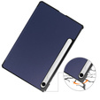 Etui do Samsung Galaxy Tab S9 FE / S10 FE, Tri-fold, z miejscem na rysik, granatowe