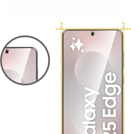 2x Folia Hydrożelowa do Samsung Galaxy S25 Edge, ERBORD Hydrogel Foil