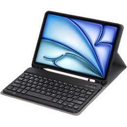 Etui z klawiaturą do iPad Air 11" 2025/2024 (7/6 gen.), Leather Pen Slot, czarne